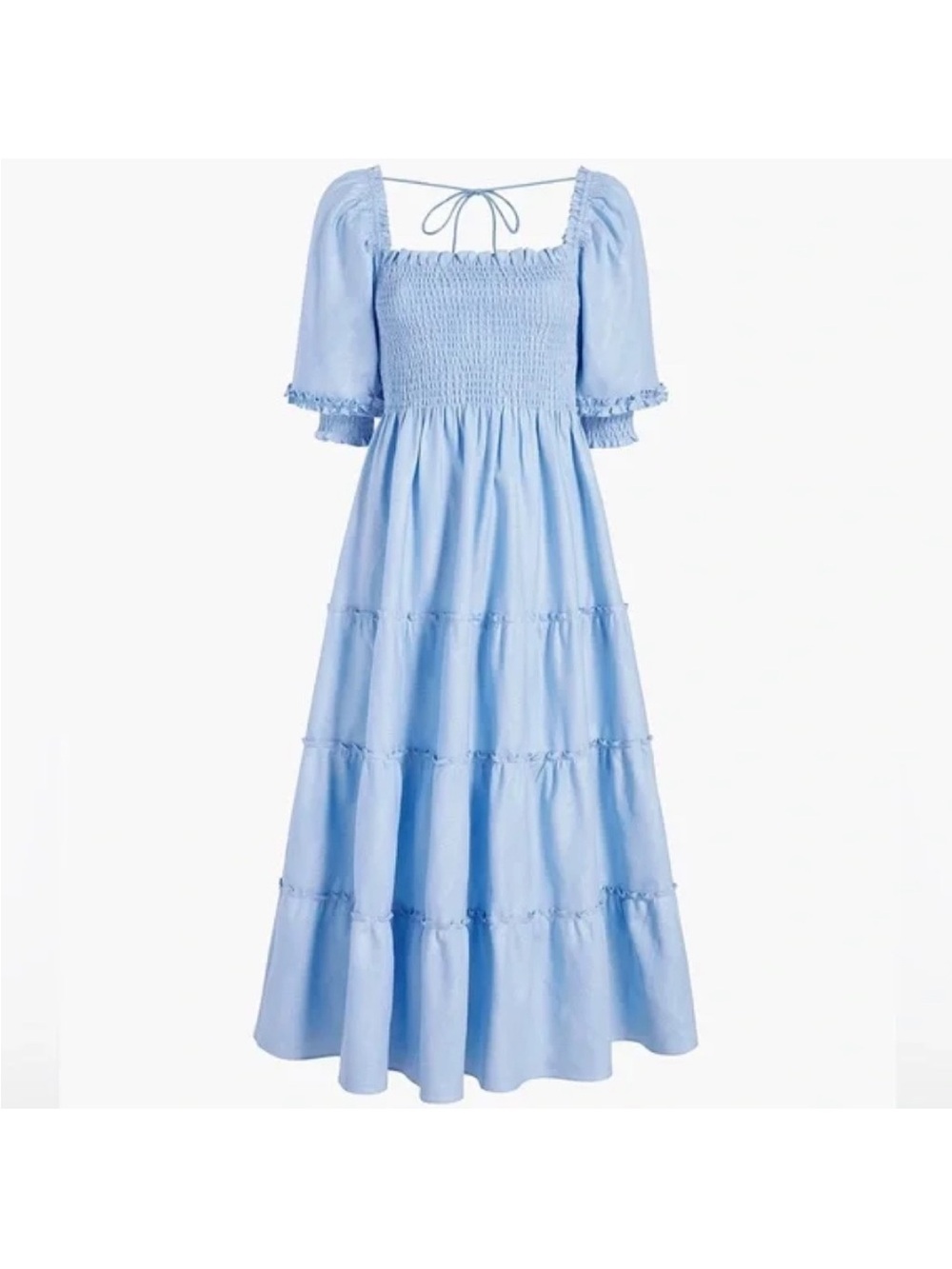 Nesli Nap Dress in Blue Glitter Check